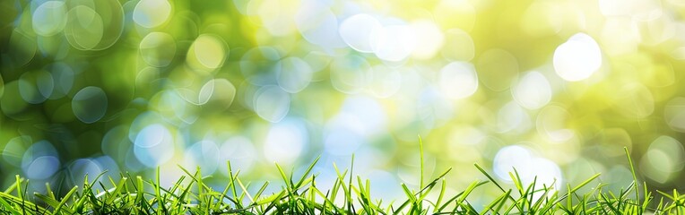 Obraz premium Lush Green Garden Grass in Close-Up