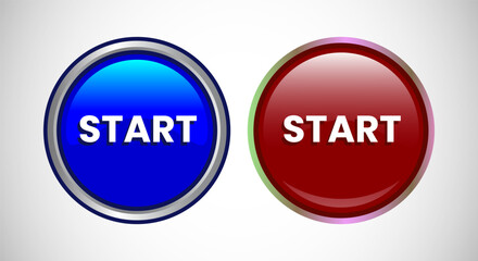 Start icon power button design illustration