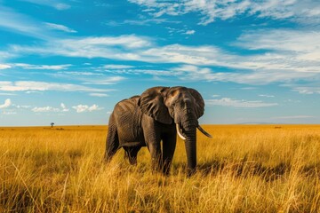 Obraz premium African Big Five Landscape Nature Color