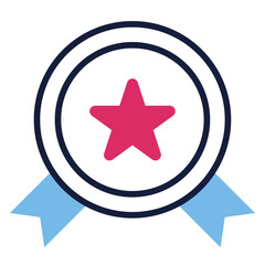 Award colored glyph icon vector for mobile app, website, logo and presentation design.