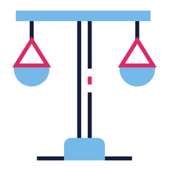 Balance colored glyph icon vector for mobile app, website, logo and presentation design.