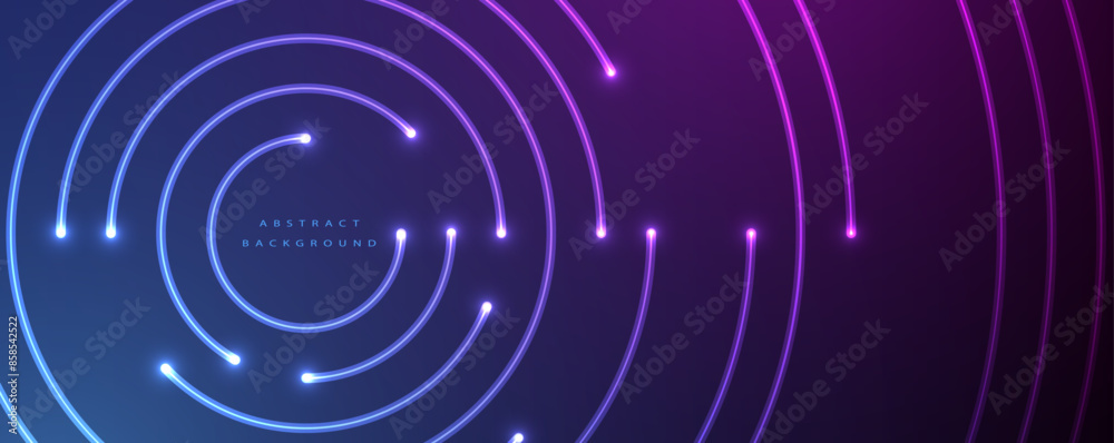 Leinwandbilder Technology abstract futuristic science background for internet business. Big data concept.Vector art.