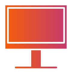 Computer gradient icon vector for mobile app, website, logo and presentation design.