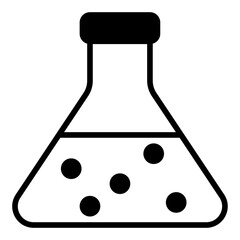 Flask glyph icon vector for mobile app, website, logo and presentation design.
