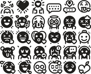 Obraz premium skull and icons