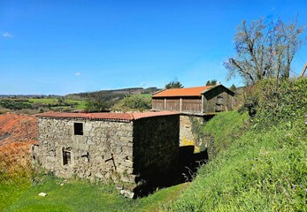 Aldea del municipio de Vilasantar, Galicia