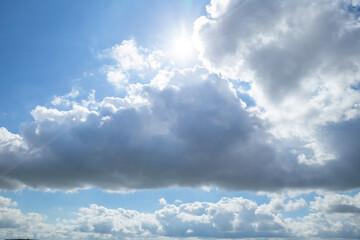blue sky with clouds background
