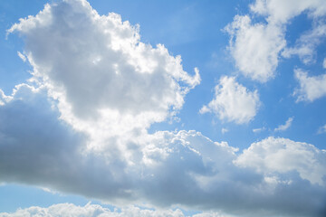 Obraz premium blue sky with clouds background