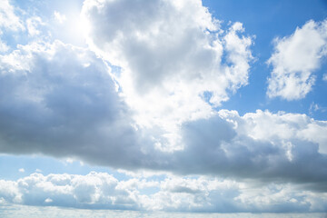 blue sky with clouds background