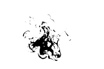 Cloud and Smoke Isolated on Black Background and Texture