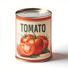 Tomato Can with Black Letters