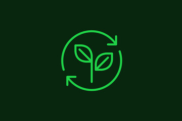 solar energy illustration in dark style. Flat vector illustration.	
