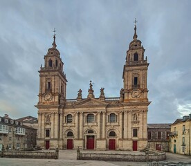 Naklejka premium Fachada de la Catedral de Lugo, Galicia