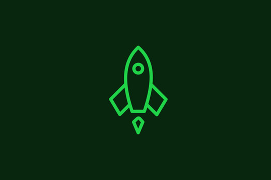 recommend clip art:  Geometric rocket illustration. Vector space icon in flat design art.