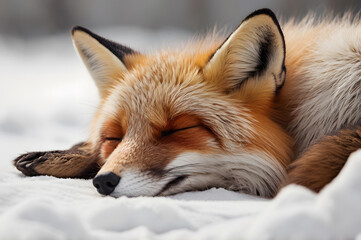 Obraz premium red fox portrait