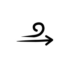 airflow direction arrow