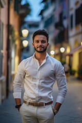 Stylish Young Man created with Generative AI Technology, ai, generative