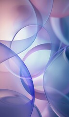 Abstract Purple and Blue Spheres