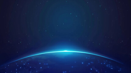 blue gradient planet earth