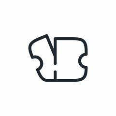 cut off ticket control icon