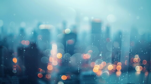 The city skyline fades into a hazy blur as the music takes center stage.