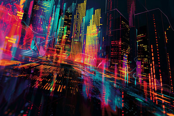 digital data graphic dark financial stock photos and royaltyfree images, in the style of vibrant, high-energy imagery