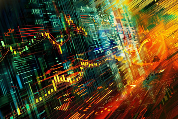 digital data graphic dark financial stock photos and royaltyfree images, in the style of vibrant, high-energy imagery