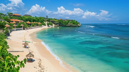 Fototapeta premium Serene Nusa Dua Beach in Southern Bali, Indonesia