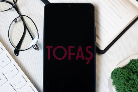 New York, USA - 1 June 2024: Tofas Logo on Phone Screen, Company Icon