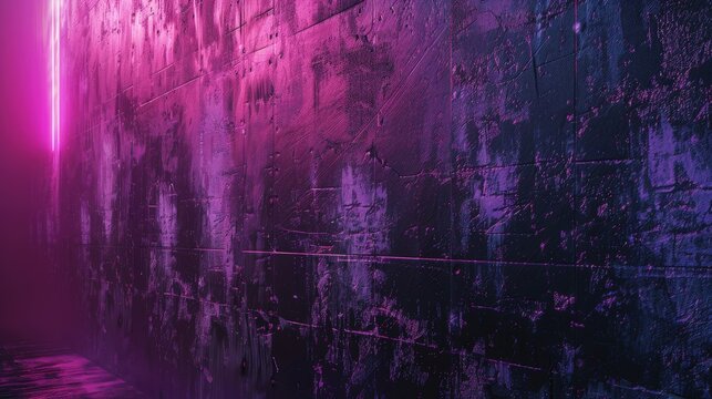 A textured cyberpunk wall with subtle neon glow.