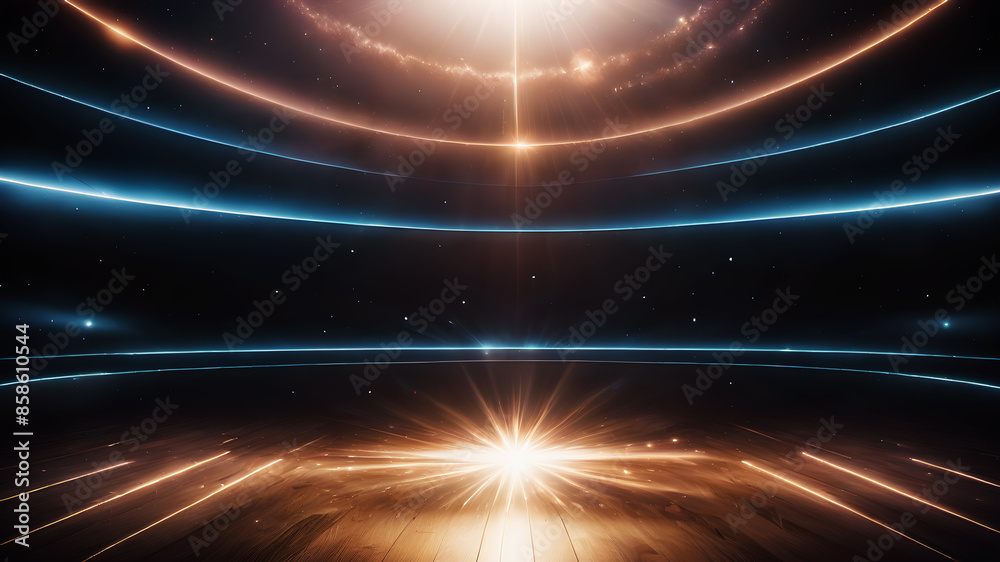 Wall mural create an abstract background that evokes the feel of a celestial event, such as a starburst or supe