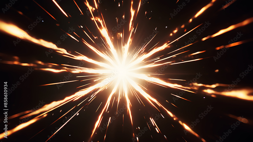 Wall mural create an abstract background that evokes the feel of a celestial event, such as a starburst or supe