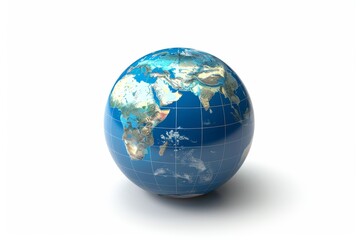 Fototapeta premium 3D Render of the Earth with Gridlines