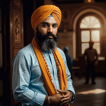 Retrato de un  Sikhs