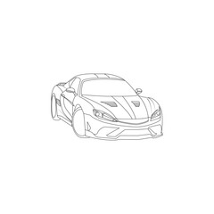 Sketch of a super car v11.
