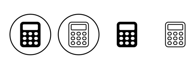 Calculator icon set. Accounting calculator icon. calculator vector