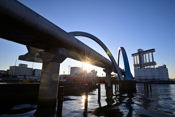 ガーデン埠頭で日の出