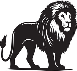Fototapeta premium Lion Silhouette vector illustration
