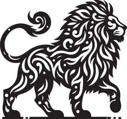 Lion  Silhouette vector illustration