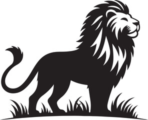 Lion  Silhouette vector illustration