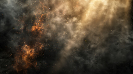 Fototapeta premium fire and smoke, red and black background, storm clouds, space background, dark background, red and black background