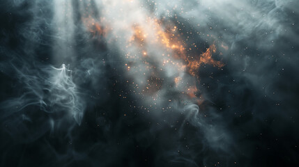 Naklejka premium storm clouds, space background, dark background, red and black background