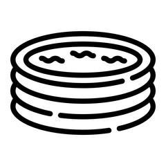 inflatable pool line icon