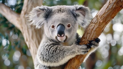 Fototapeta premium Curious koala. 
