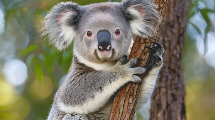 Fototapeta premium Curious koala. 