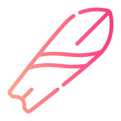 Surfboard gradient icon
