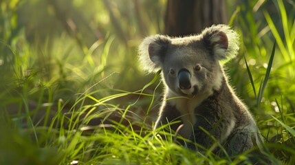 Obraz premium Curious koala. 