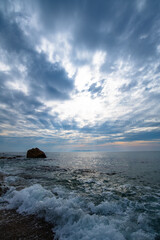 笹川流れからみた夕暮れの空3