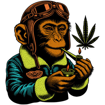 monkey smoke high