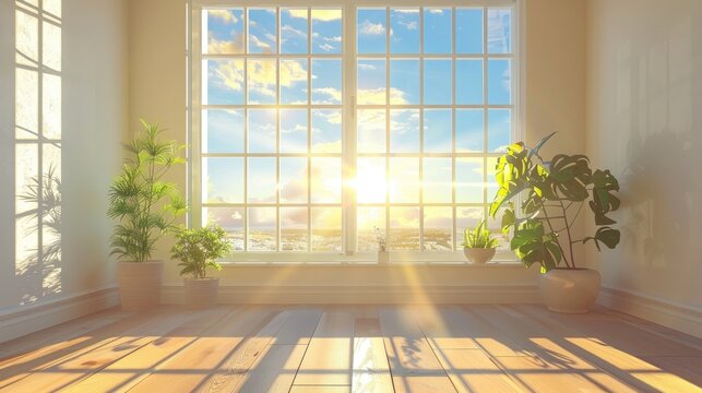 Sunny window for versatile design use